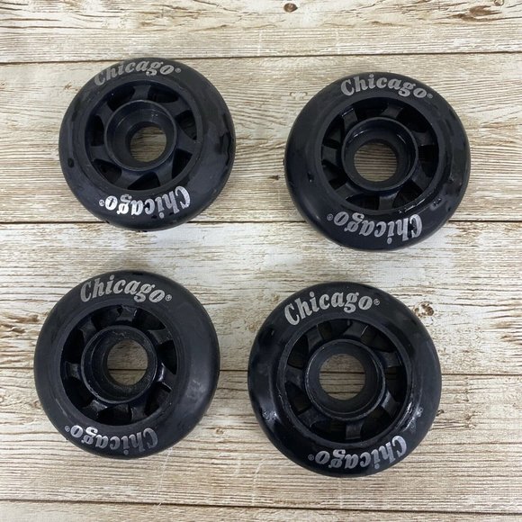 Chicago Roller Skate Blade Wheels 60 MM In-Line Skate 4 Pack NOS in Damaged Pkg - Picture 4 of 7